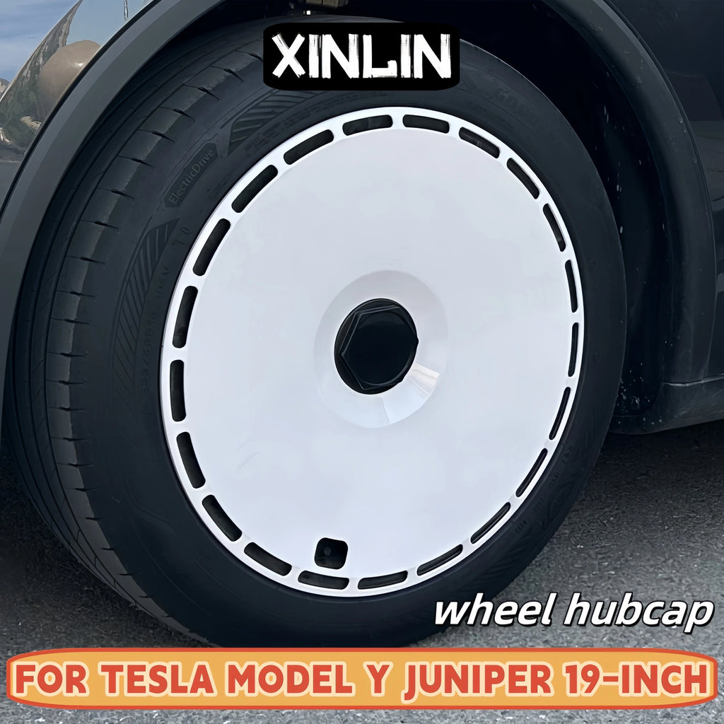 4PCS HubCap 19 Inch Wheel Caps Automobile Performance Replacement Hub Cap Full Rim Cover Accessories For Tesla Model Y Juniper CM World
