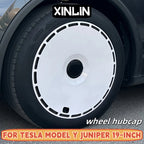 4PCS HubCap 19 Inch Wheel Caps Automobile Performance Replacement Hub Cap Full Rim Cover Accessories For Tesla Model Y Juniper CM World