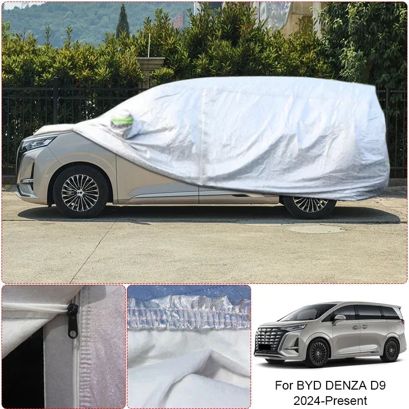 Car Thicken Cover Anti-Rain Snow Waterproof Accessories For BYD DENZA B5 B8 B9 D9 N7 N9 SUPER 3 Z9 Z9GT YANGWANG U7 U8 2023-2025 Car Mobile World