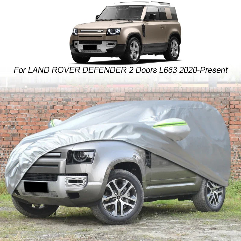 Car Cover Rain Frost Snow Dust Waterproof For Land Rover Discovery Sport Defender Range Rover Evoque Velar Anti-UV Cover Accesso Car Mobile World