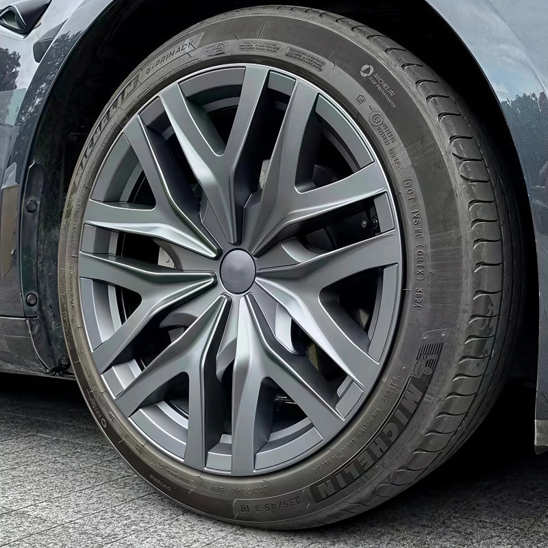 4PCS HubCap for New Tesla Model 3 Highland 2025 18 Inch Performance Replacement Wheel Cap Auto Full Rim Cover Accessories 2024