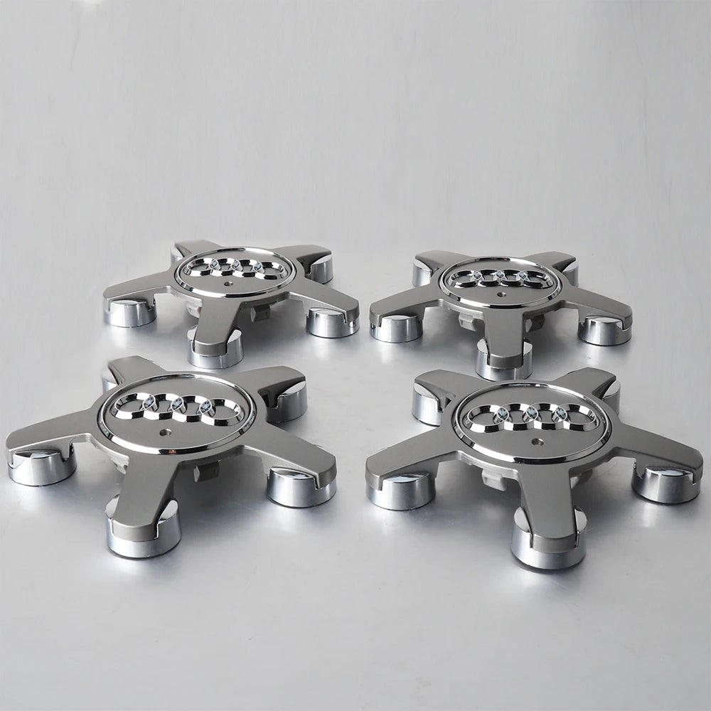 4Pcs Car Wheel Hub Cover Tires Rim Center Replace Cap Decoration Accessories For Audi Sline A3 8P 8L 8V A4 B8 B6 B7 B9 A6 C6 C7