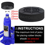 Rubber Bottle Jack Pad Protector Adapter Car Jacking Tool Pinch Weld Side Lifting Disk 20 25 29 37mm Hole 2 - 10t Bottle Jacks CM World