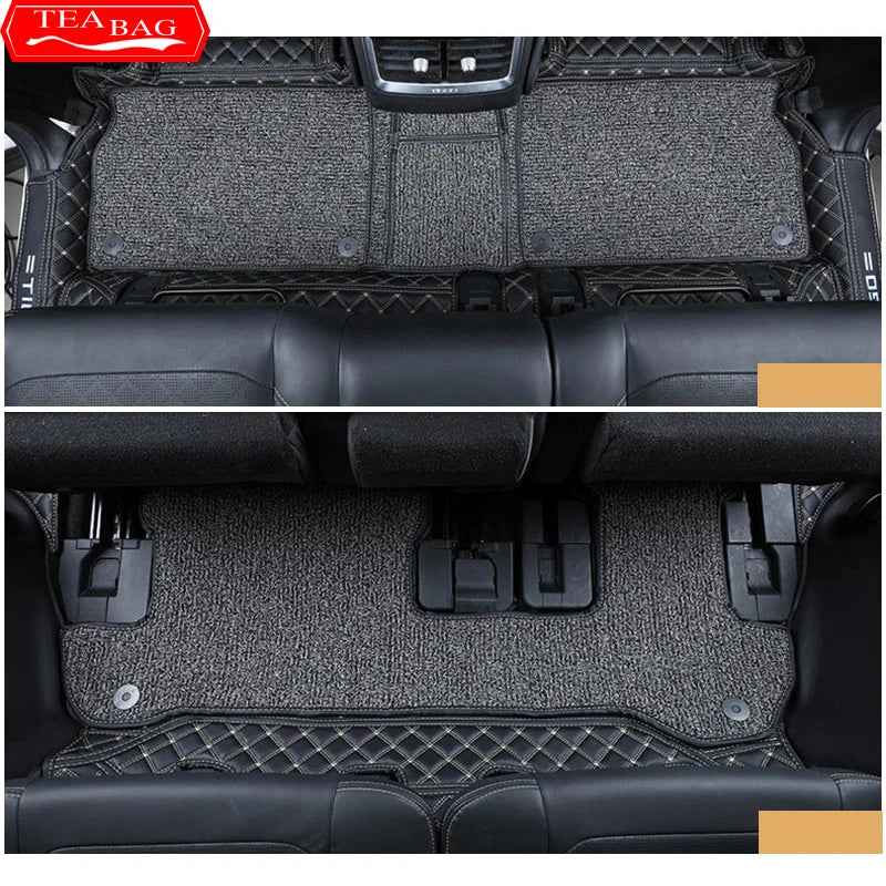 For Chery Tiggo 8 Pro MAX 2022 2023 Floor Mats Double Layer Custom Auto Foot Pads Automobile Carpet Cover Interior Floorliner