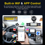 WIFI 4-Channel Car DVR Dash Cam With 4 Cameras Full HD 1080P Video Recorder Night Vision Black Box Cabin Camera 24H Parking