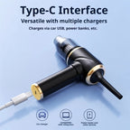 Rechargeable Handheld Car Vacuum, ABS Interior Cleaner for Upholstery, Mats, Crevices and Console Dust Removal X37F Car Mobile World