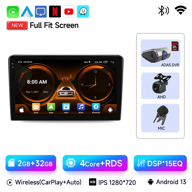 Car Radio 2 Din Stereo For Citroen Berlingo B9 Peugeot Partner 2008-2019 Android Auto Multimedia Player 4G WIFI Carplay GPS Navi CM World