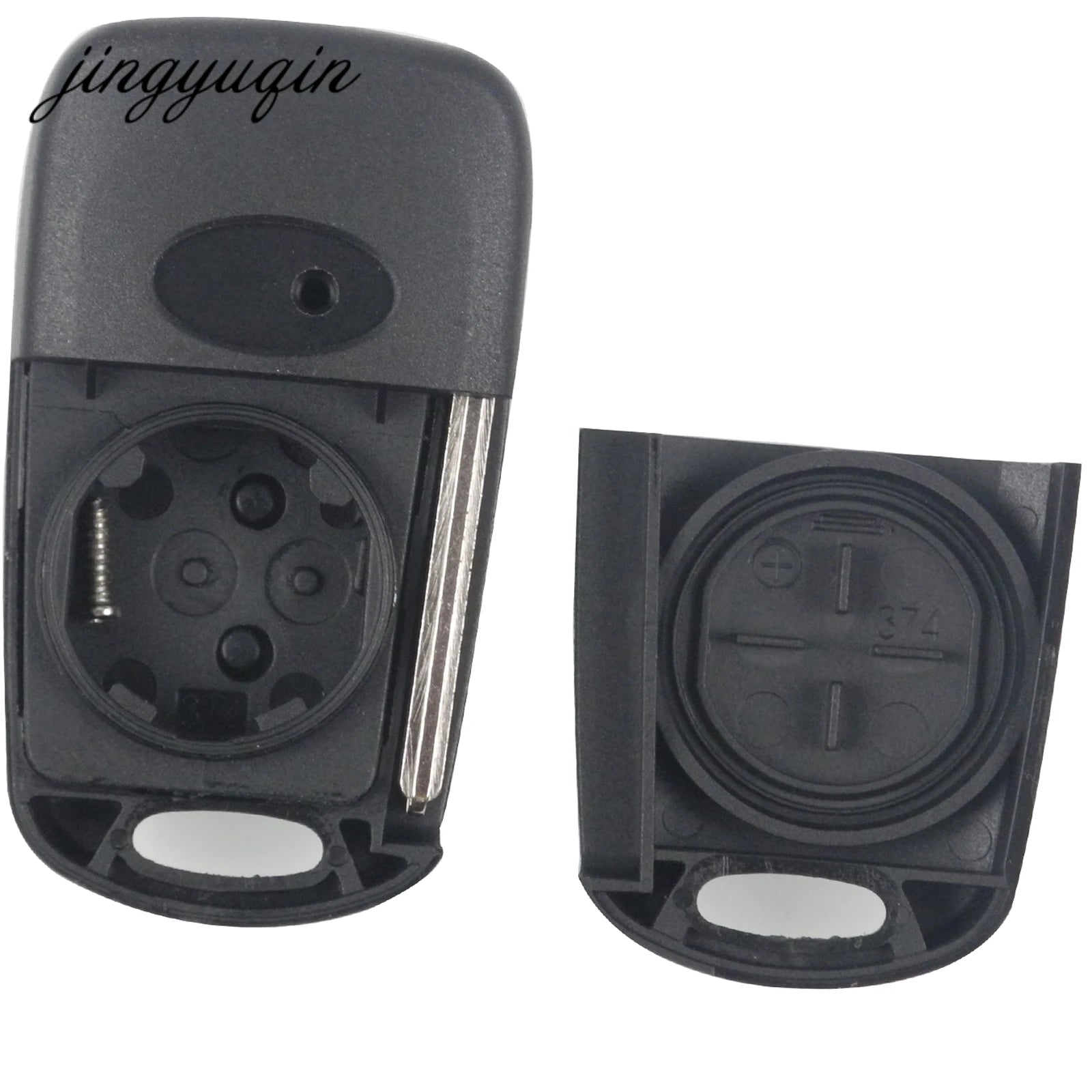 jingyuqin 10pcs Remote Flip Key Shell For KIA K2 K5 For Hyundai ix30 ix35 3 Buttons Car Folding Fob Case With Hold Button FOB CM World