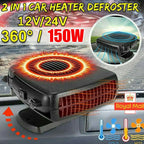 Air Cooler Fan Car Heater 150-200W Windshield Defogging Demister Defroster Windshield Evaporation Ventilation Accessories CM World