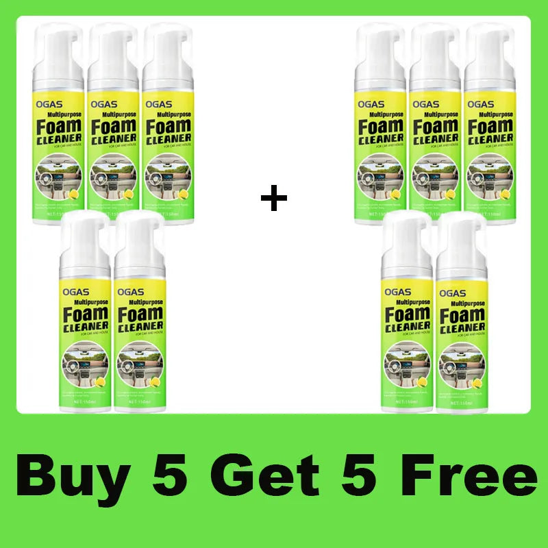 Car Interior Cleaner Agent Ceiling Cleaner Leather Flannel Woven Fabric Water Free Multipurpose Auto Dash Cleaning Tool 120ML