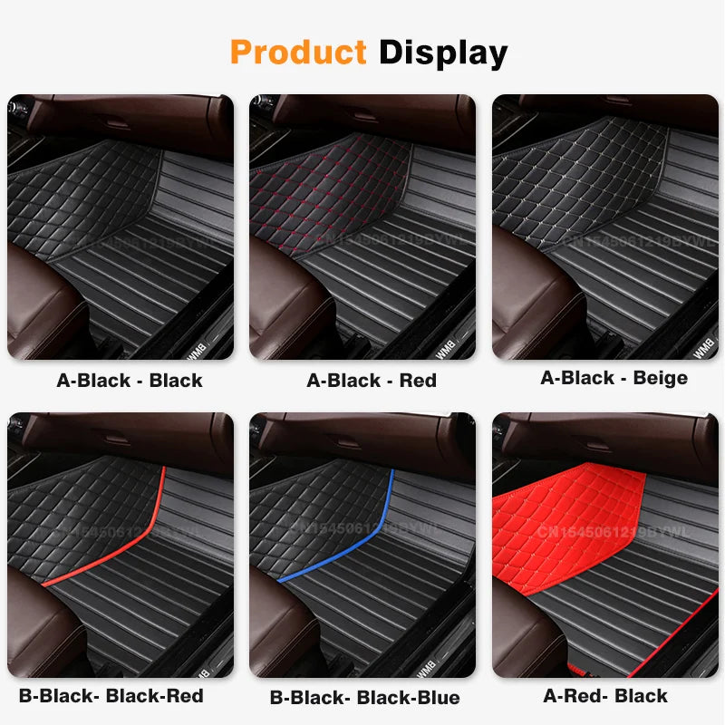 For Mazda 3 2014 2015 2016 2017 2018 2019 Car Floor Mats Custom Auto Foot Pads Automobile Carpet Cover Interior Accessories