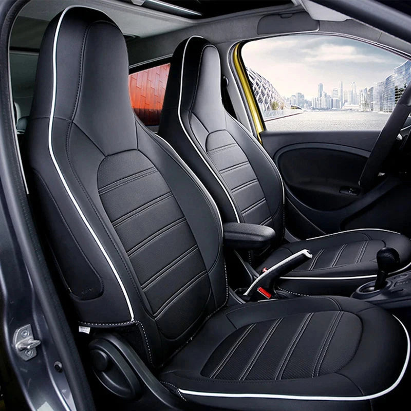 Custom For Smart 453 Fortwo 2015 - 2018 Car Seat Cover Four Seasons Breathable Cushion Decoration Interior Styling Accessories CM World