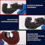 EZ-300 EZ-400 Electric Hydraulic Plier Rechargeable Hydraulic Crimping Plier w Battery Cable Copper Aluminum Terminal Crimp Tool CM World