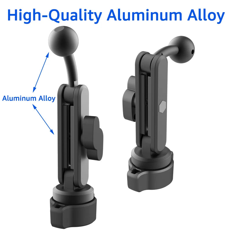 Untoom Aluminum Alloy Car Phone Holder Extension Arm Adjustable 17mm Ball Joint Extension Rod for Car Phone Bracket Accessories