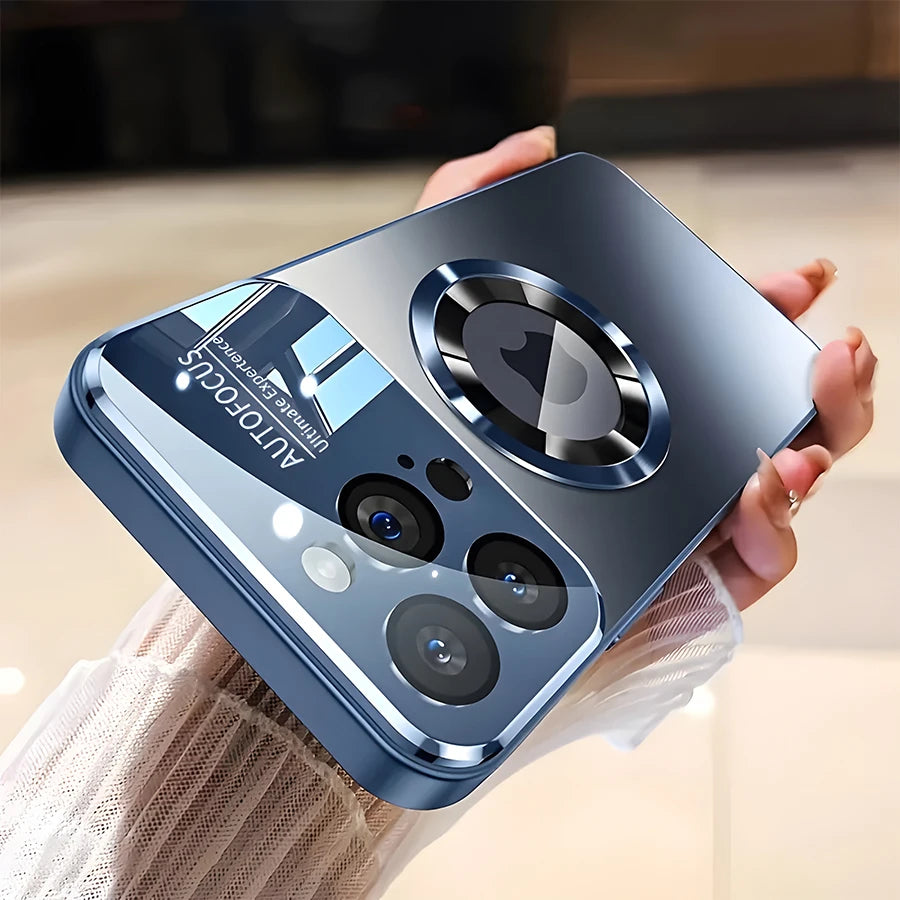 Phone Case - A New High-End Titanium Magnetic Wireless Charging Case Designed for Iphone 18,17,16,15,14,13,12 Pro/Pro Max/Air/Plus & Galaxy S22,S23,S24,S25,S26 Ultra