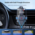 New Model Car-mounted Mobile Phone Holder - Automatically Locking Car Multi-functional Telescopic Suction Cup Air Outlet Support