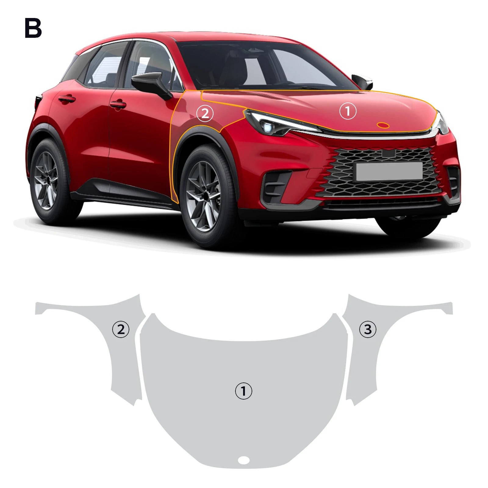 For Lexus LBX 2023-2026 Invisible Car Wrap TPU Film Protective Layer Scratch Resistant Car Parts Car Modification Accessories Car Mobile World
