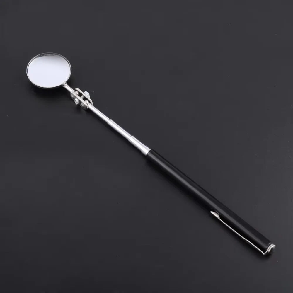 Extendible Inspection Rotatable Mirror Stainless Steel Round Angle Telescopic Mirror Square Detection Tool Equipment Automotive CM World