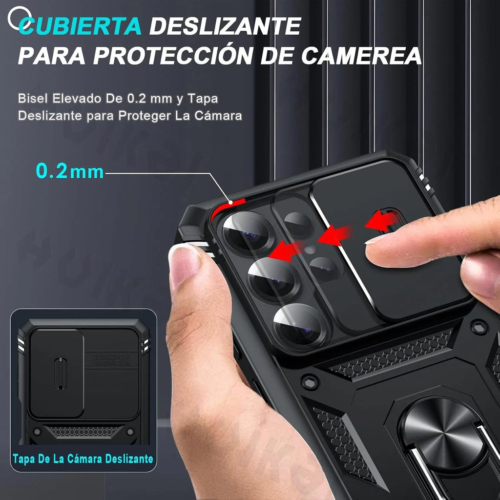 Camera Slide Lens Case For Samsung Galaxy S26 Ultra S25 FE S25 Edge S25 Ultra S24 S23 A17 A56 A36 Protective Grade Rugged Covers