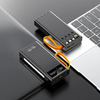 66W Fast Charging Power Bank 10000/20000/30000mAh Portable Charger Built-in Cable External Battery for Smartphone