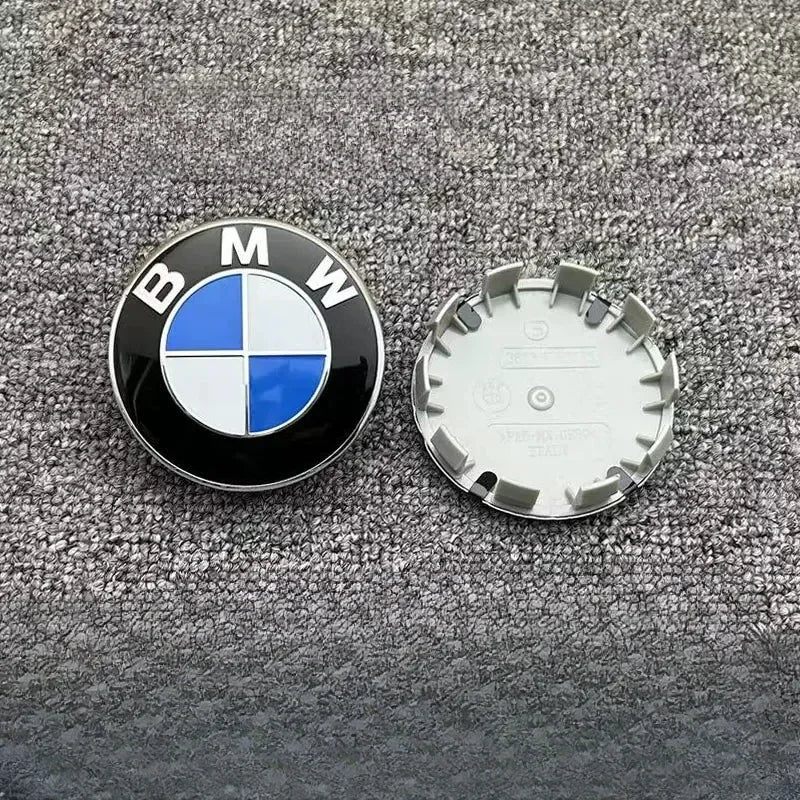 2026 New 4Pcs 56/68MM Car Wheel Center Hub Cap For BMW F10 F15 E39 M5 E36 E46 E60 E90 E91 E92 E93 F30 F20 M3 Car Accessories CM World