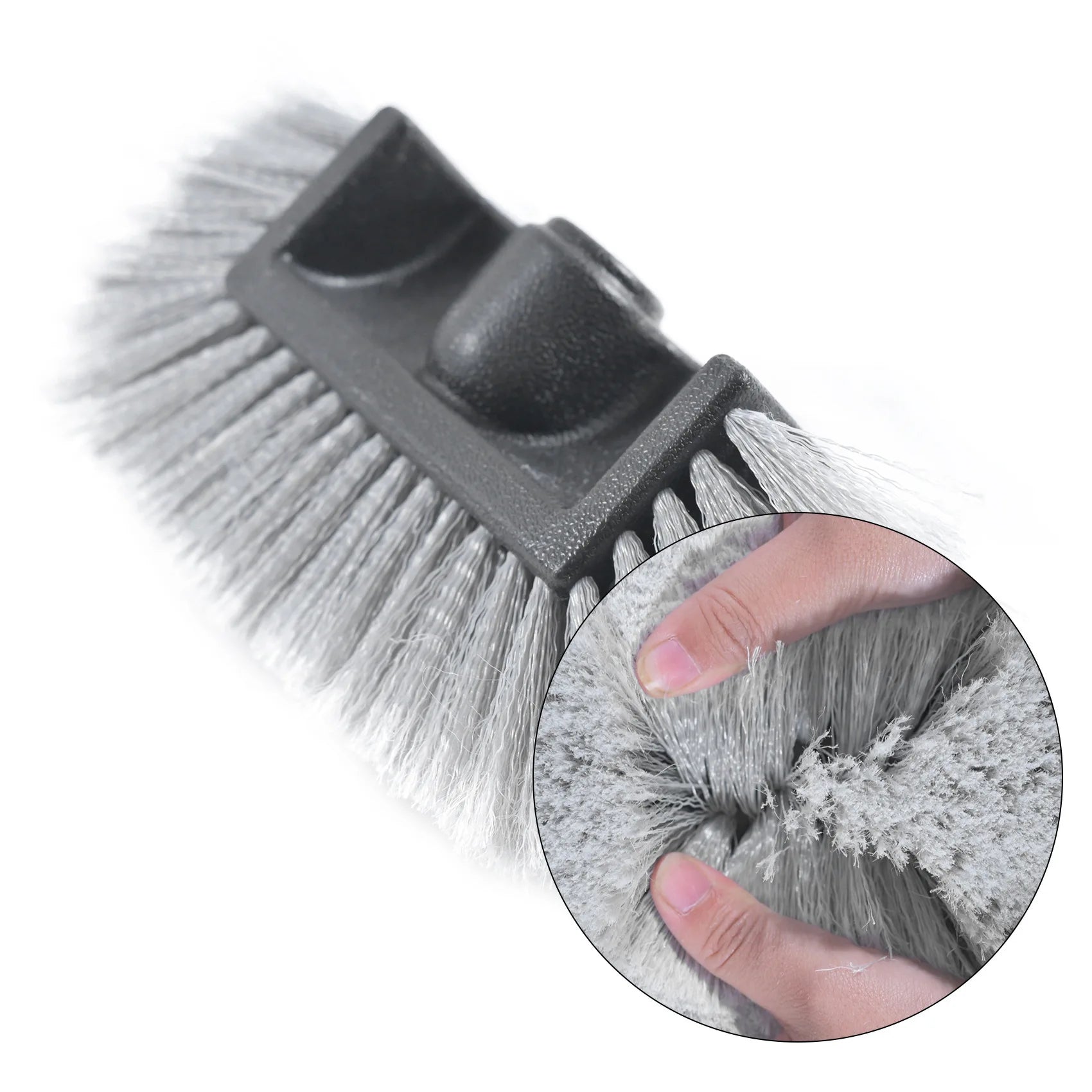 Adjustable Car Wash Brush, on/Off Flow Control Sponge Head, Durable Pp Material Car Wash Brush, with Long Handle Car Wash Brush CM World