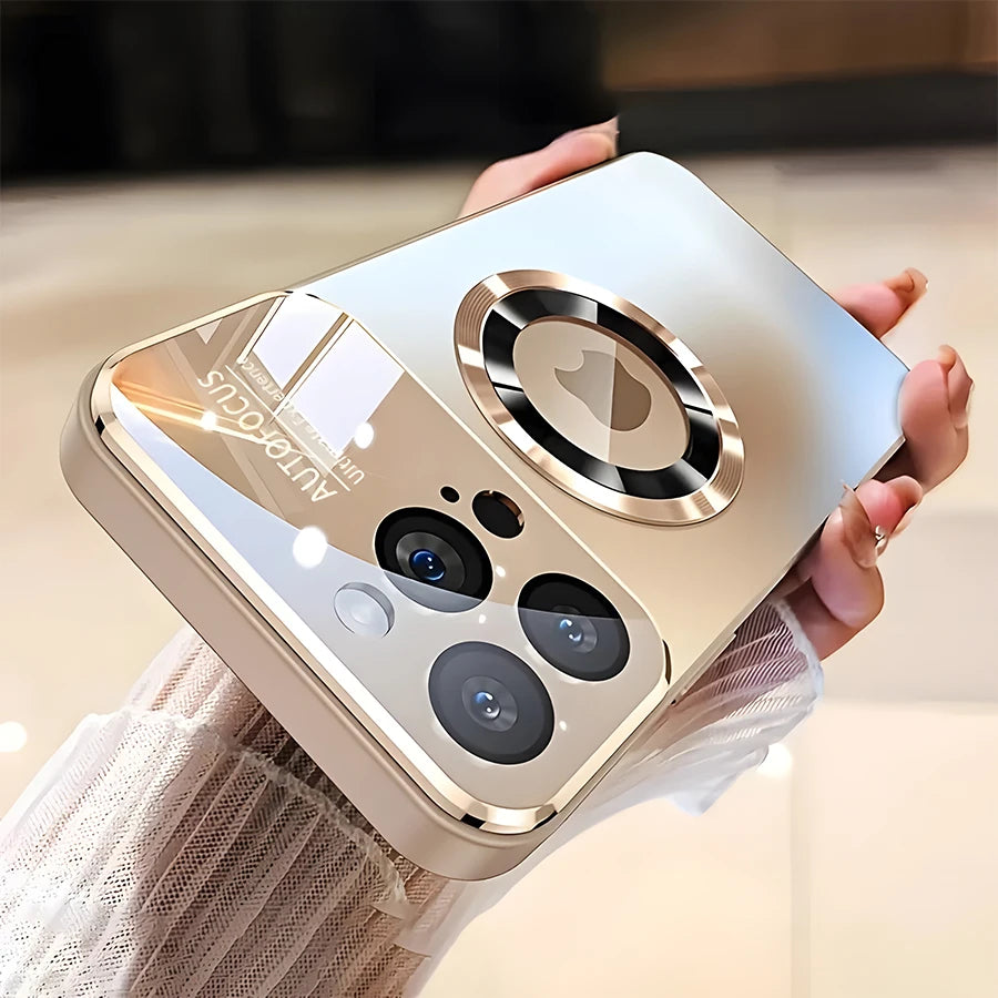 Phone Case - A New High-End Titanium Magnetic Wireless Charging Case Designed for Iphone 18,17,16,15,14,13,12 Pro/Pro Max/Air/Plus & Galaxy S22,S23,S24,S25,S26 Ultra