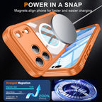 360° Fully Protected Double-sided Transparent Magnetic Case For iPhone 17 Pro Max&Air For MagSafe Wireless Charging Back Cover