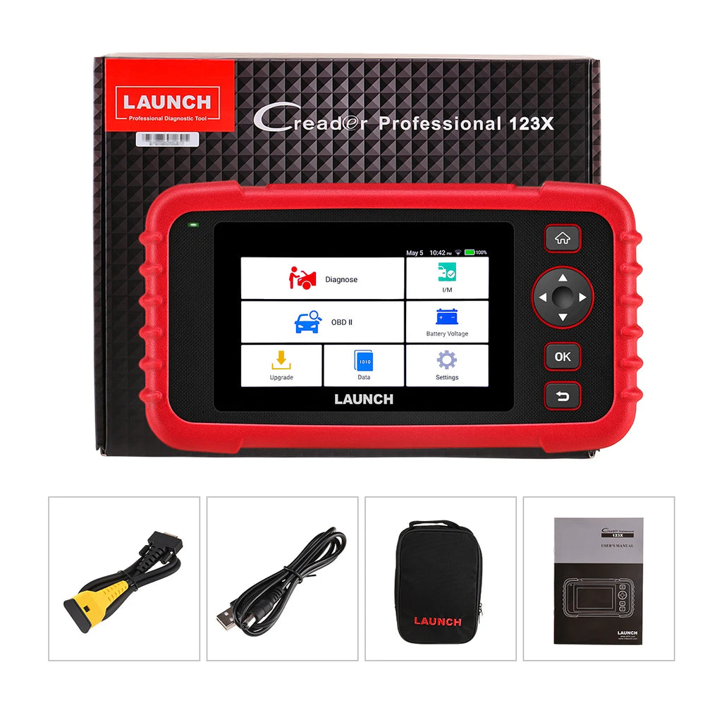 LAUNCH X431 CRP123X Scanner Automotive Scan Tools OBDII Four System Diagnosis Auto Professional OBD2 Scanner for DIYers