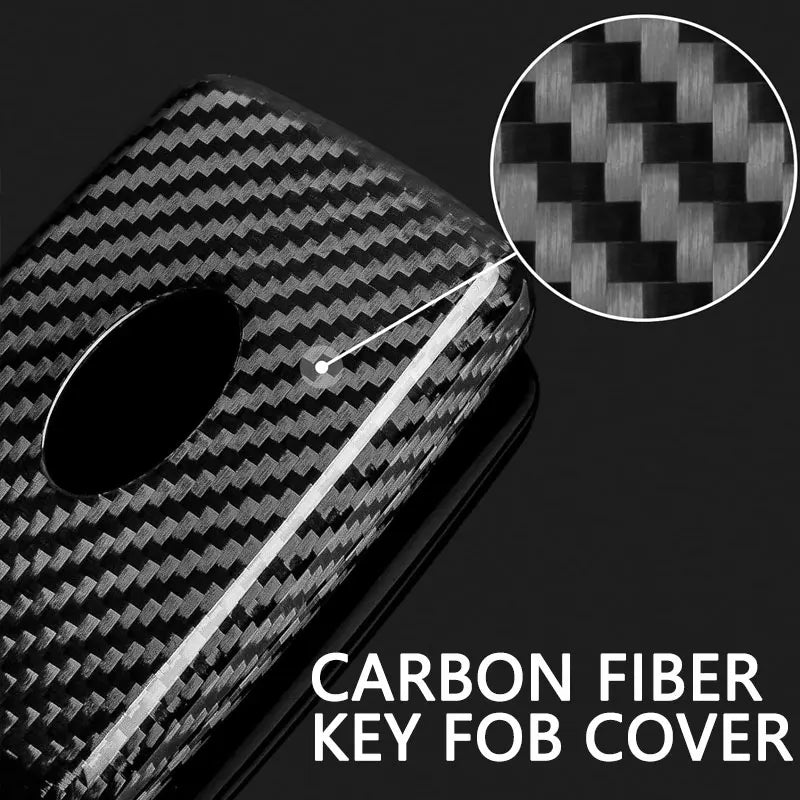 Key Fob Cover for Range Rover with Key chain Carbon Fiber Key Case for Land Rover Defender 10S HSE Sport Dsicovery HSE Velar CM World