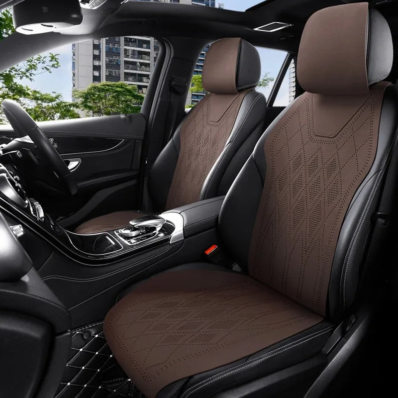 Luxury Suede Car Seat Covers Universal Car Seat Covers Full Set Cars Seats Accessories Car Seat Protector Cover Seats Cushion CM World