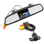2-in-1 Car Parking System with 4.3" Digital TFT LCD Mirror Monitor and 170° Wide Angle Rear Camera Backup Assist CM World