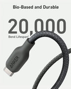Anker 544 Cable  USB C to USB C Cable (240W, 6 Ft) Bio-Braided USB C Charger Cable Fast Charge for MacBook Pro iPad Pro