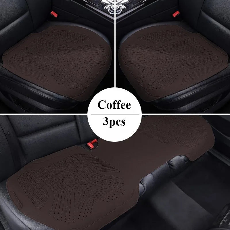 All Seasons Universal Car Seat Protector Mat Suede Car Seat Covers Full Set Auto Accessories Interior Car Seat Protector Cushion CM World