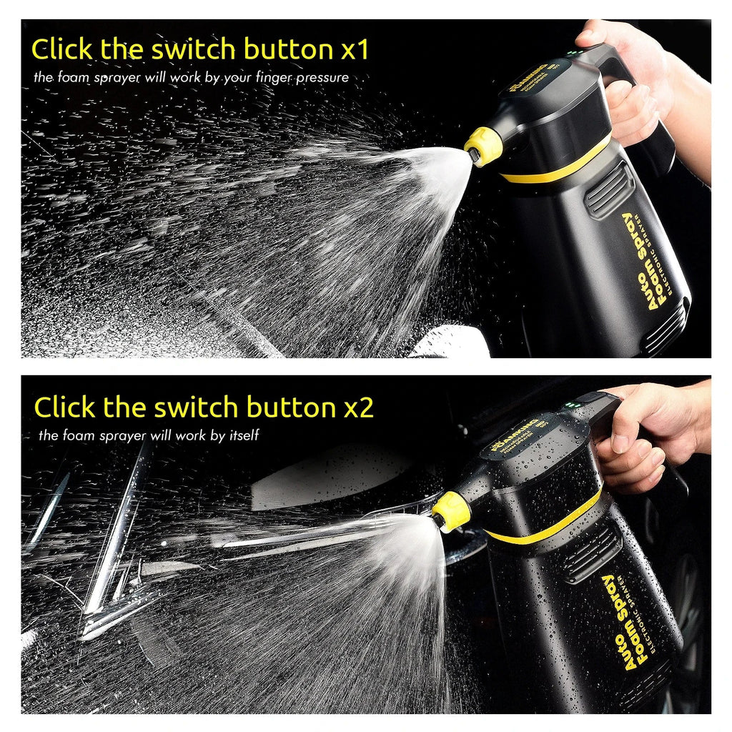 foamboss Electric Foam Sprayer Car Wash Home Garden Clean Detailing Snow Foam Cannon High Pressure Water CM World