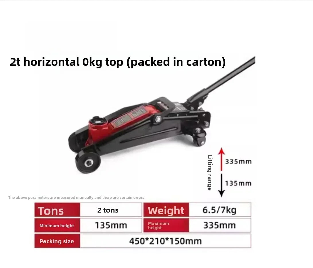 New Jack Horizontal Hydraulic Jack 2.5 Ton Off-Road Special Dual Pump Tire Change Tool with Warranty
