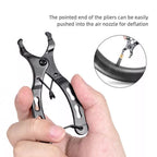 9PCS Bike Repair Tool Kit Crank Chain Cutter Extractor Freewheel Puller Crank Puller Spoke Wrench Complete Bike Maintenance Kits CM World
