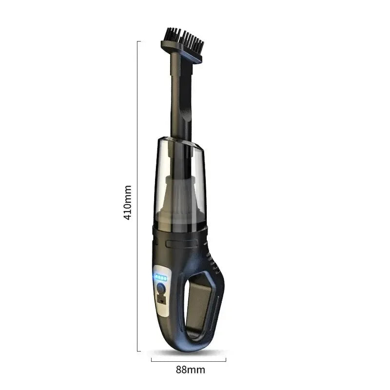 120W Portable Car Vacuum Cleaner USB Charging Handheld Cordless Vacuum Cleaner Powerful Suction for Auto Home Office Pet Hair Car Mobile World