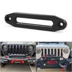 10 inch Billet Polished Aluminum Bolt-Pattern Hawse Fairlead Synthetic Winch 8000-15000 LBs for ATV/UTV Rope Cable CM World