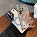 For Samsung Galaxy S26 S23 S24 S25 Ultra Plus FE A17 A27 A36 A37 A56 A57 for Magsafe Four Corner Anti Drop Magnetic Phone Case