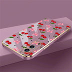 Cartoon Cherry Fruits Phone Case For Vivo Y17 Y16 Y15 Y12 Y11 Y11S Y5S Y3 S03 T Y02 S Y01 Drop Resistant Plating Soft Cases Capa