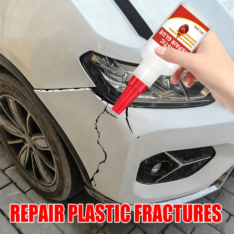 Car Bumper Repair Glue - Special Adhesive for Plastics, Repairs Plastic Parts, Rearview Mirror Base, Repairs Damage and Cracks, Car Body Plastic Adhesive, Strong Special Glue for Universal Welding CM World
