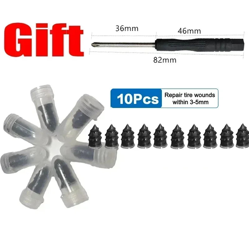Practical Vacuum Tire Puncture Repair Kit Universal Nail Screw Rubber Metal Tool Car Patch Auto Repair Accessories