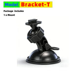 QXNY 360° Rotating Suction Cup Mount for Action Camera, Car DVR on Windshield - Secure Holder Bracket for Driving Recording CM World