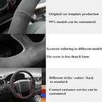 Car Steering Wheel Braid For Seat Leon 5F Mk3 2013-2020 Ibiza 6J Tarraco Arona Ateca Alhambra Suede Car Steering Wheel Cover CM World