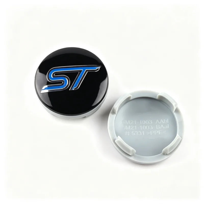 4 Pack Car Wheel Center Hub Cap Rim Cover 54mm ST Line for Ford Focus Mondeo Mustang Fiesta Kuga MK2 Everest Escape Accessories