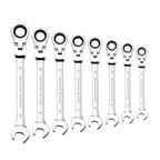 1pc 6mm-32mm 72-Tooth Ratcheting Wrench Spanner Socket Tool Flexible Reversible Head Combination Ratchet Wrench Universal keys C