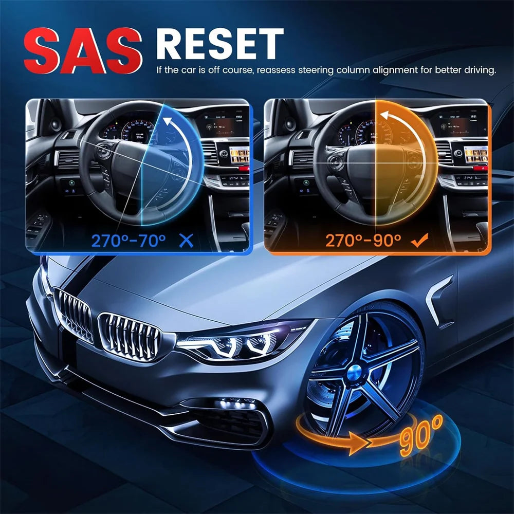 OBD2 Auto Scanner Code Reader All System Newest ANCEL DS200 DPF Regen A/F TPMS SRS ABS Oil EPB OBDII Car Diagnostic Tool Tester