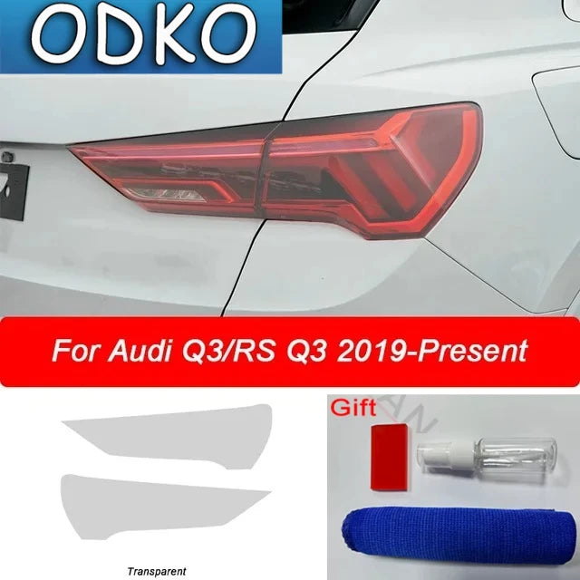 For Audi Q3 F3 RSQ3 Sportback 2019 Car Headlight Protective Film Smoked Black Tint Wrap Vinyl Transparent TPU Sticker