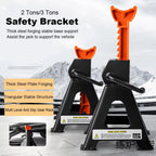 3 Ton / 6 Ton Heavy Duty Axle Stand Steel Adjustable Axle Jack Holding Stands for Car Van Lifting Tool Emergency